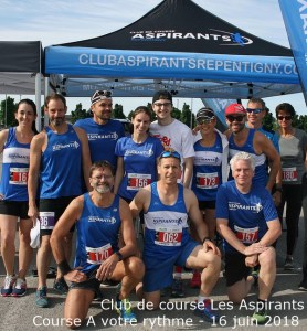 Club de course Les Aspirants - Course A votre rythme - juin 2018