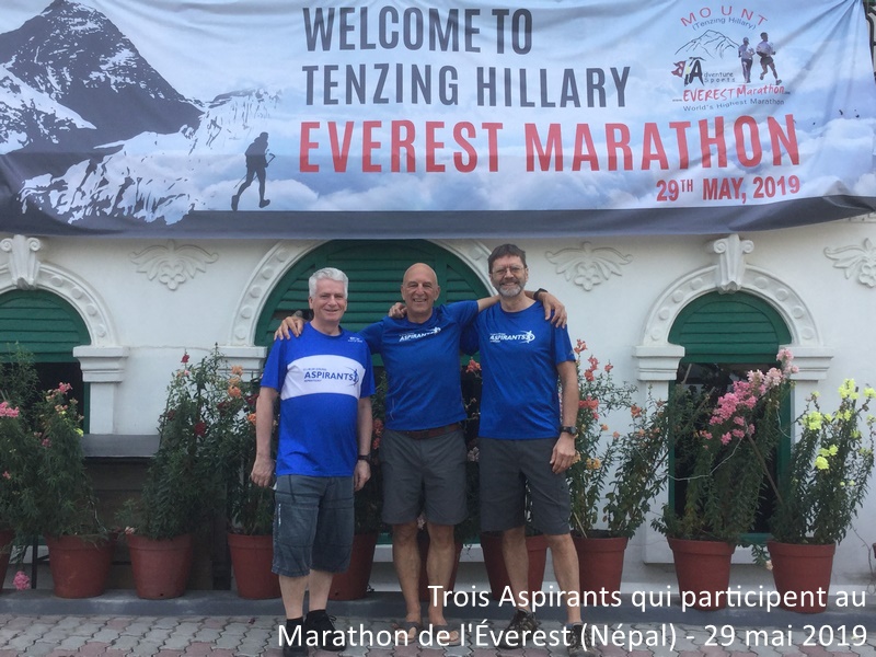 Participants au Marathon de l'Éverest le 29 mai 2019