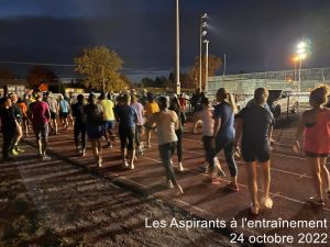 Aspirants à l'entraînement - 24 octobre 2022